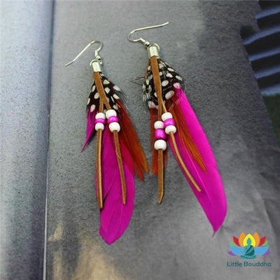 Boucles doreilles Plume