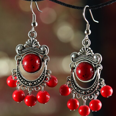 Boucles doreilles Tibet