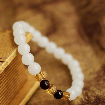 Bracelet Apaisement en Calcédoine blanche