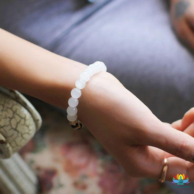 Bracelet Apaisement en Calcédoine blanche