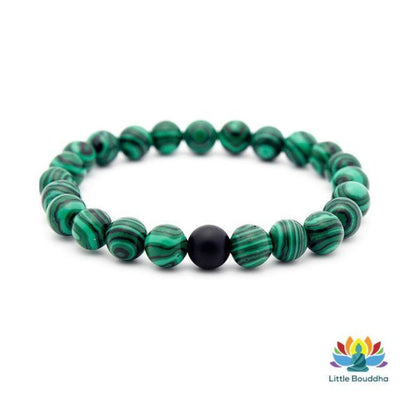 Bracelet de protection Connexion en Malachite & Onyx