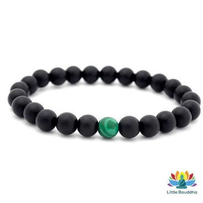 Bracelet de protection Connexion en Malachite & Onyx