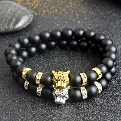Bracelet Force du Tigre en Onyx