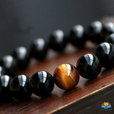 Bracelet Forza en Onyx et Oeil de tigre