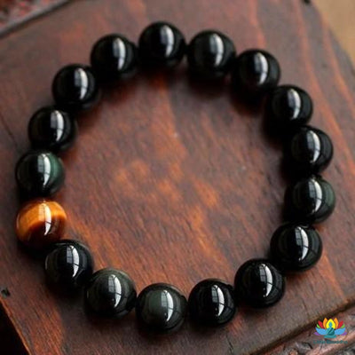 Bracelet Forza en Onyx et Oeil de tigre