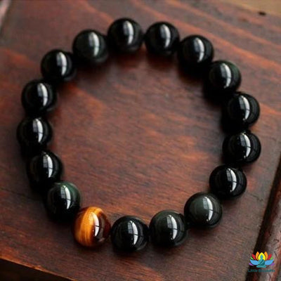 Bracelet Forza en Onyx et Oeil de tigre