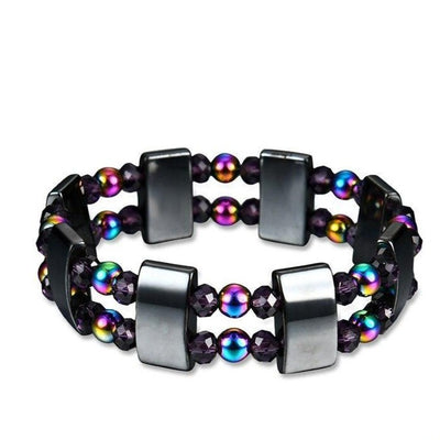 Bracelet Magnétique 2 en 1 en hématite