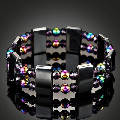 Bracelet Magnétique 2 en 1 en hématite