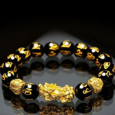 Bracelet Richesse & Abondance en Obsidienne