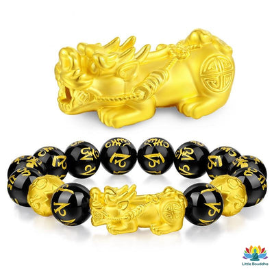 Bracelet Richesse & Abondance en Obsidienne