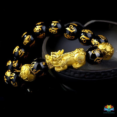 Bracelet Richesse & Abondance en Obsidienne