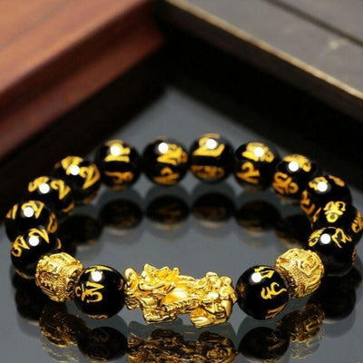 Bracelet Richesse & Abondance en Obsidienne