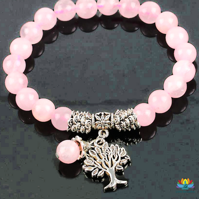 Bracelet Tendresse en Quartz Rose