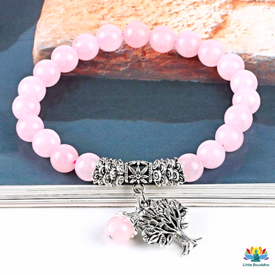 Bracelet Tendresse en Quartz Rose