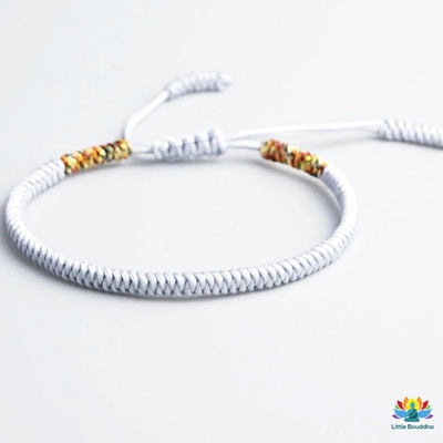 Bracelet tressé tibétain simple - 18 couleurs disponibles