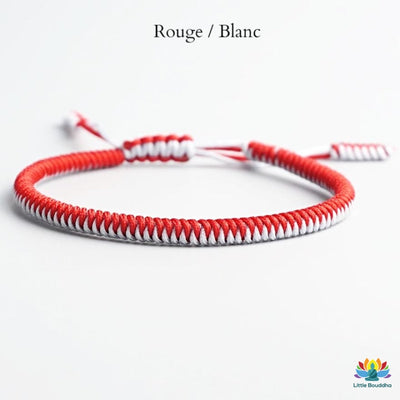 Bracelet tressé tibétain simple - 18 couleurs disponibles