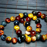 Bracelet Troisième Oeil en Oeil de Tigre Oeil de Faucon Oeil de Taureau