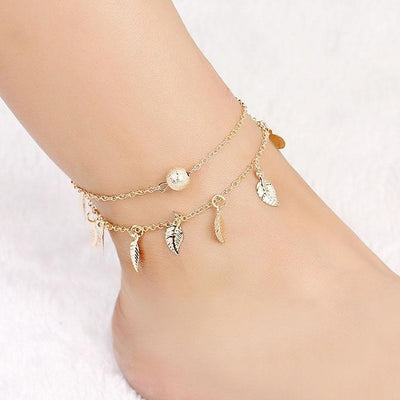 Chaine de cheville Feuilles