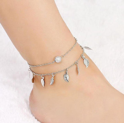 Chaine de cheville "Feuilles"