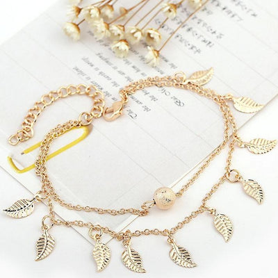 Chaine de cheville Feuilles