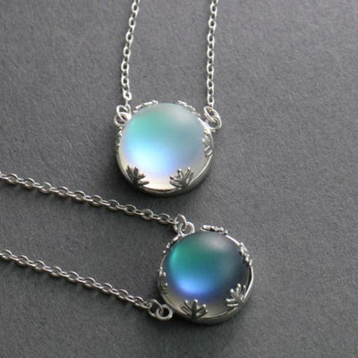 Collier Aurore Boréale en Argent 925 et Cristal