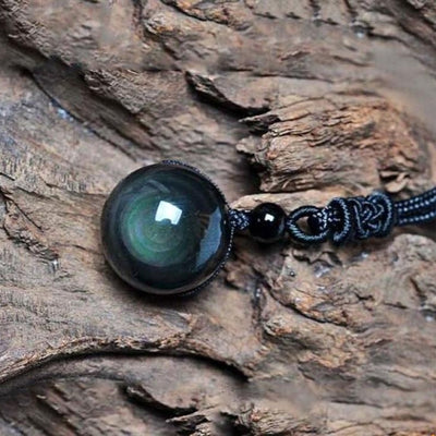 Collier de protection Perle dObsidienne