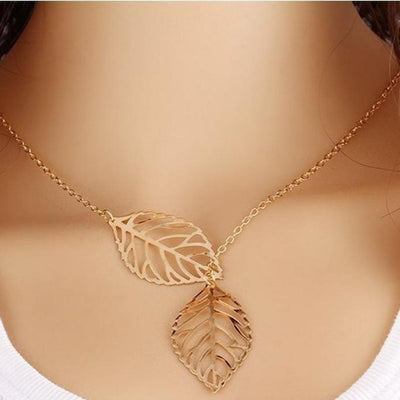 Collier Feuilles dargent