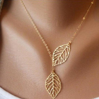 Collier Feuilles dargent