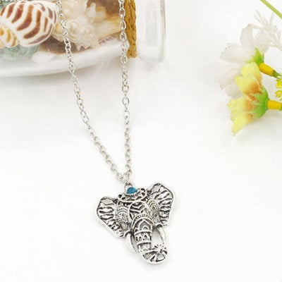 Collier pendentif Tête déléphant