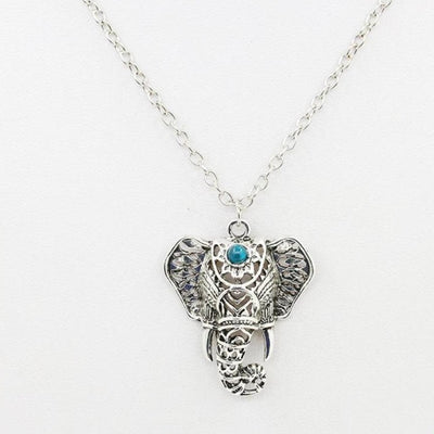 Collier pendentif Tête déléphant