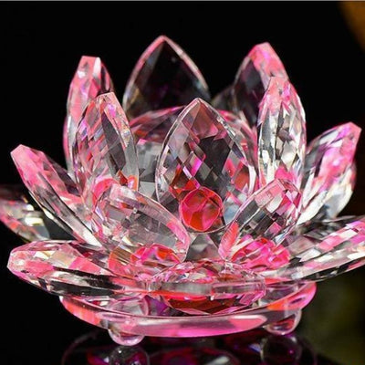 Décoration Fleur de Lotus en Cristal