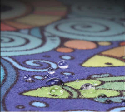 Tapis rond de méditation et de yoga en caoutchouc naturel