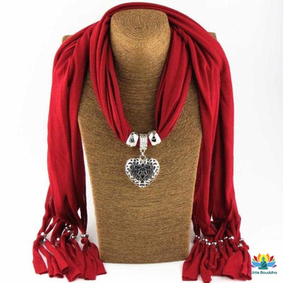 Écharpe pendentif Amour - 14 Coloris