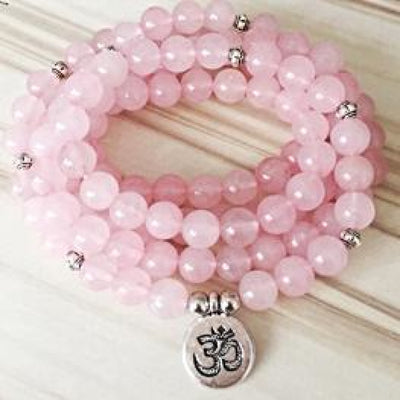 Mâlâ Amour & connexion en Quartz Rose