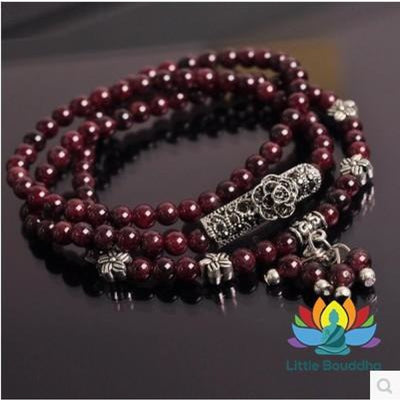 Mâlâ de protection Abondance en Grenat