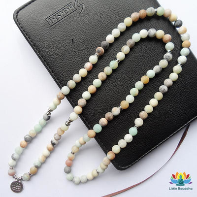 Mâlâ Lotus en Amazonite