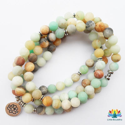 Mâlâ Lotus en Amazonite