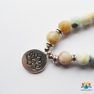 Mâlâ Lotus en Amazonite