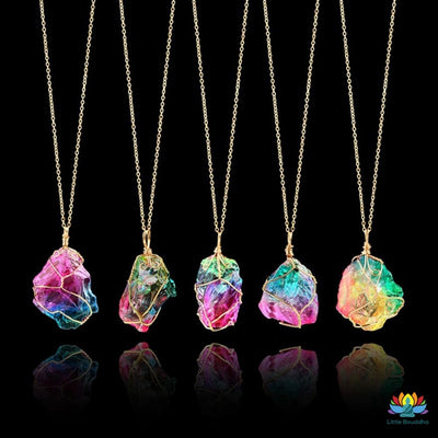 Pendentif en Quartz Coloré