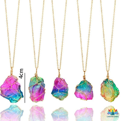 Pendentif en Quartz Coloré
