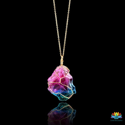 Pendentif en Quartz Coloré