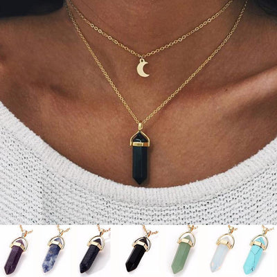 Pendentif Pierre de lune - 7 variantes