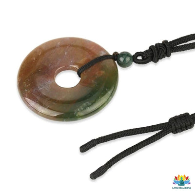 Pendentif porte-bonheur Pi chinois en pierres naturelles