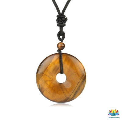 Pendentif porte-bonheur Pi chinois en pierres naturelles