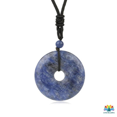 Pendentif porte-bonheur Pi chinois en pierres naturelles