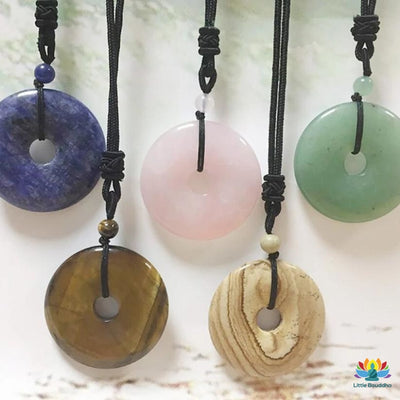 Pendentif porte-bonheur Pi chinois en pierres naturelles