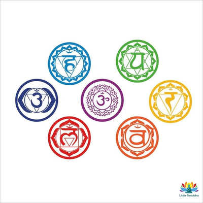 Stickers muraux 7 chakras - 19 x19cm