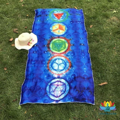 Tapis en coton 7 Chakras
