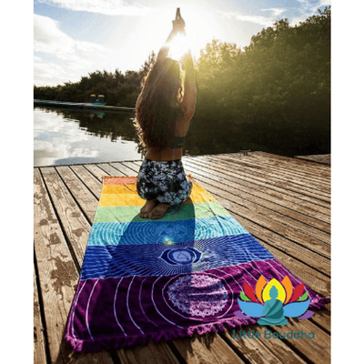 Tapis en coton 7 Chakras