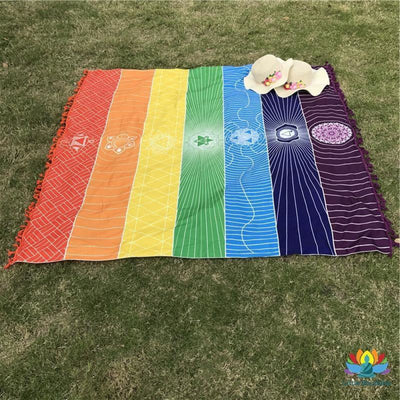 Tapis en coton 7 Chakras